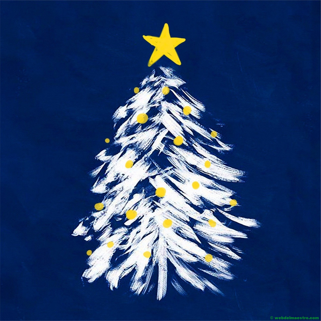 Dibujo de árbol navideño nº 2