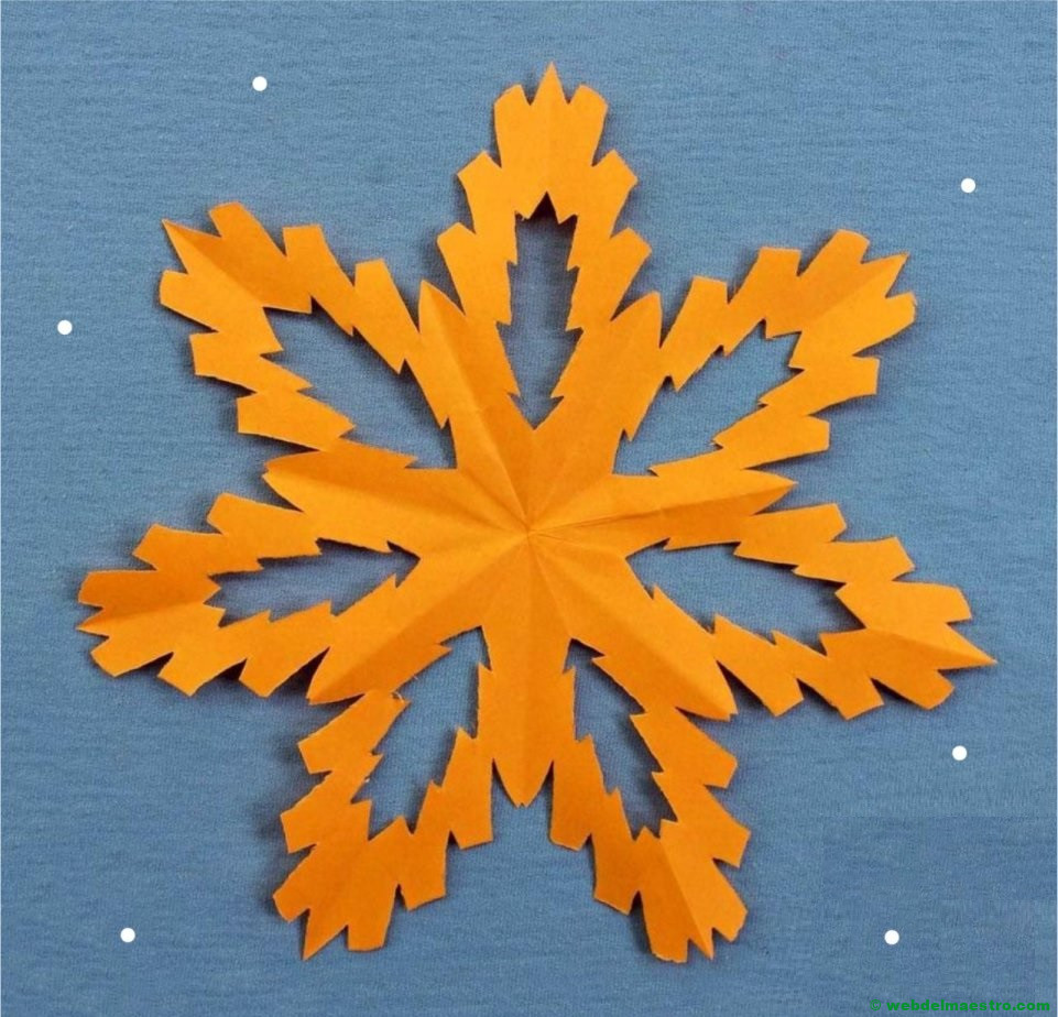 Copo de nieve de color-1 terminación del trabajo