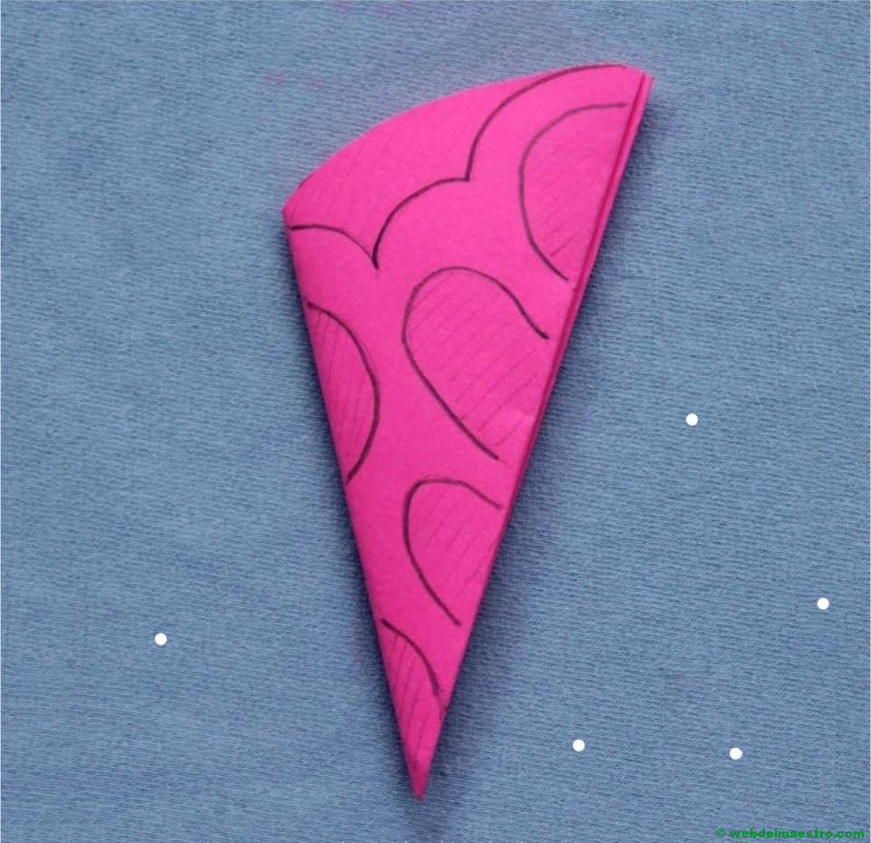 Copo de nieve de color-3-Realización