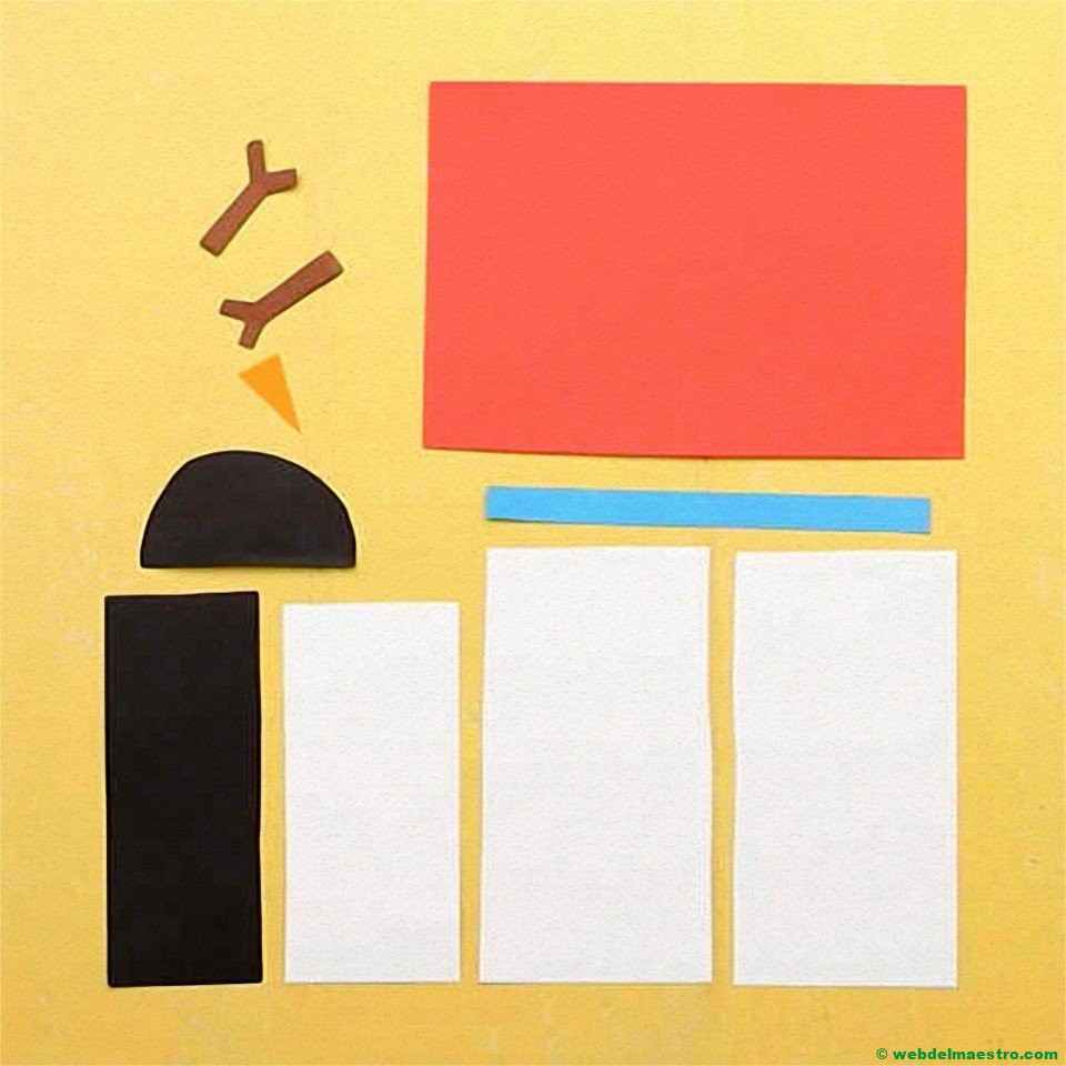 Muñeco de nieve-material necesario