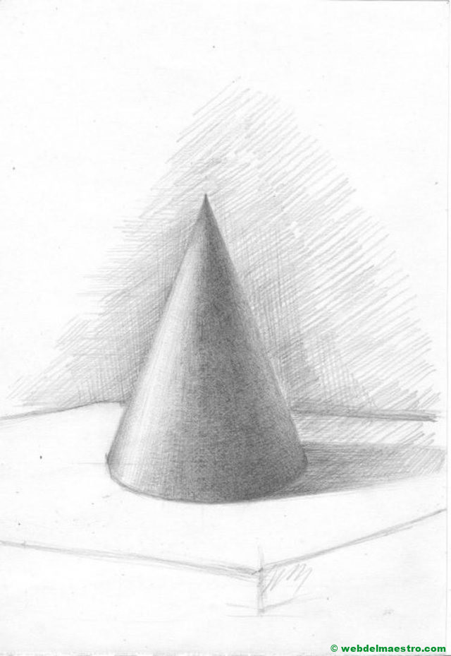 cono con sombra
