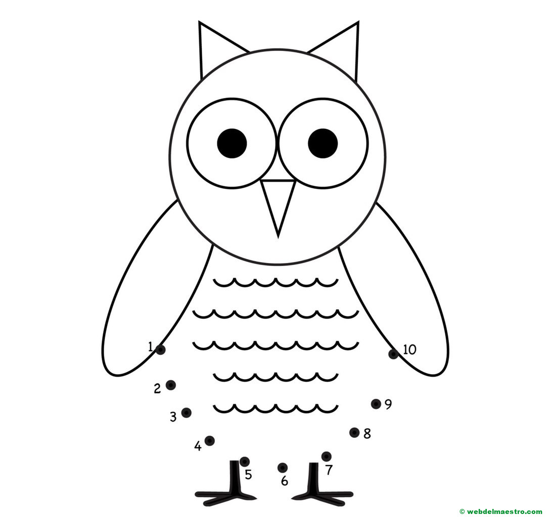 Dibujo con numeros del 1 al 10