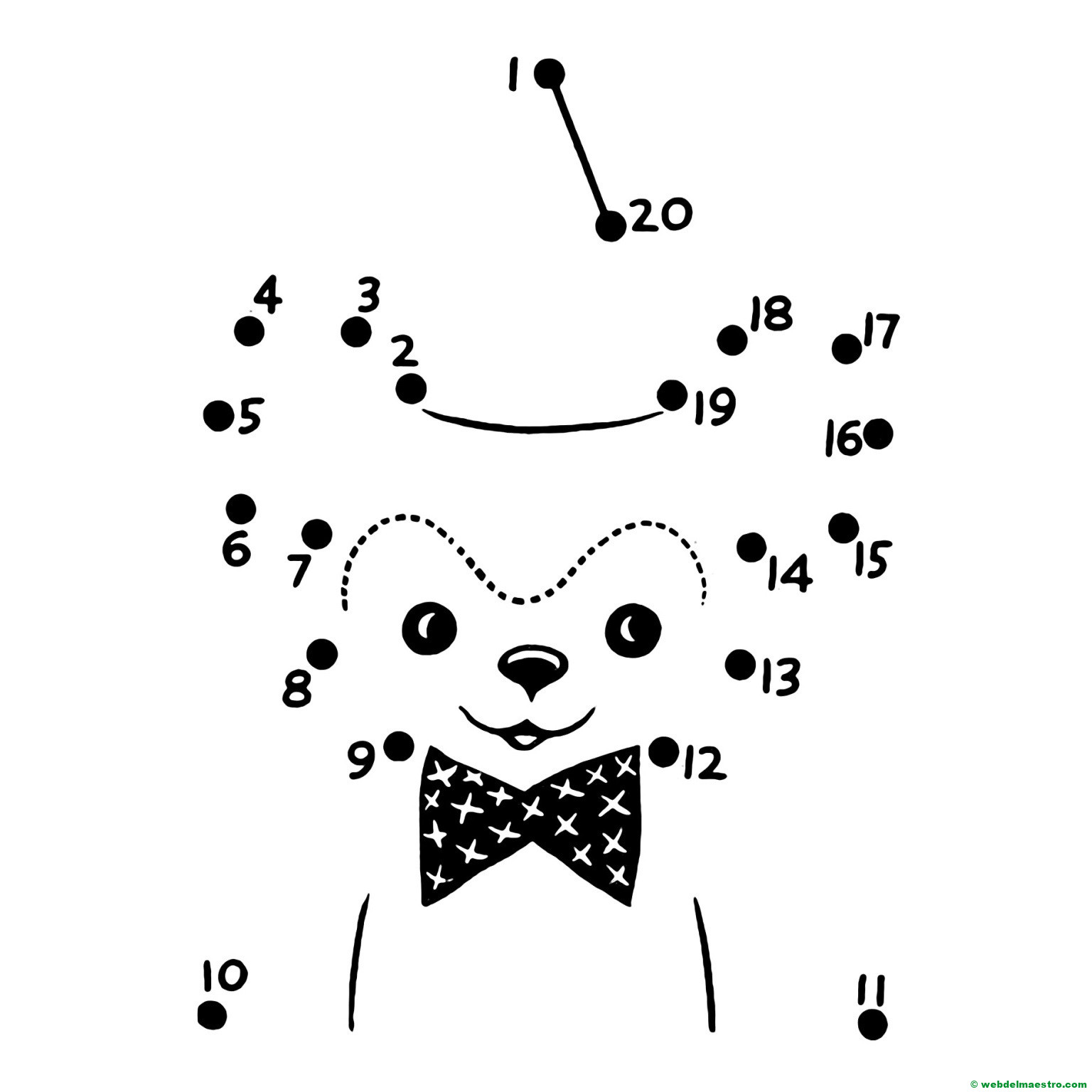 Dibujo del 1 al 20