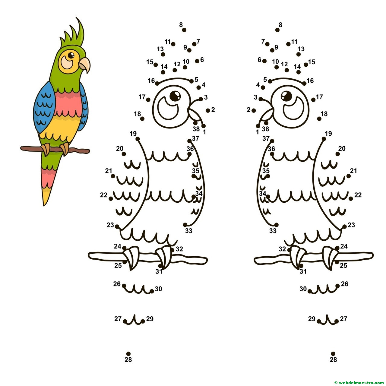 números hasta el 38