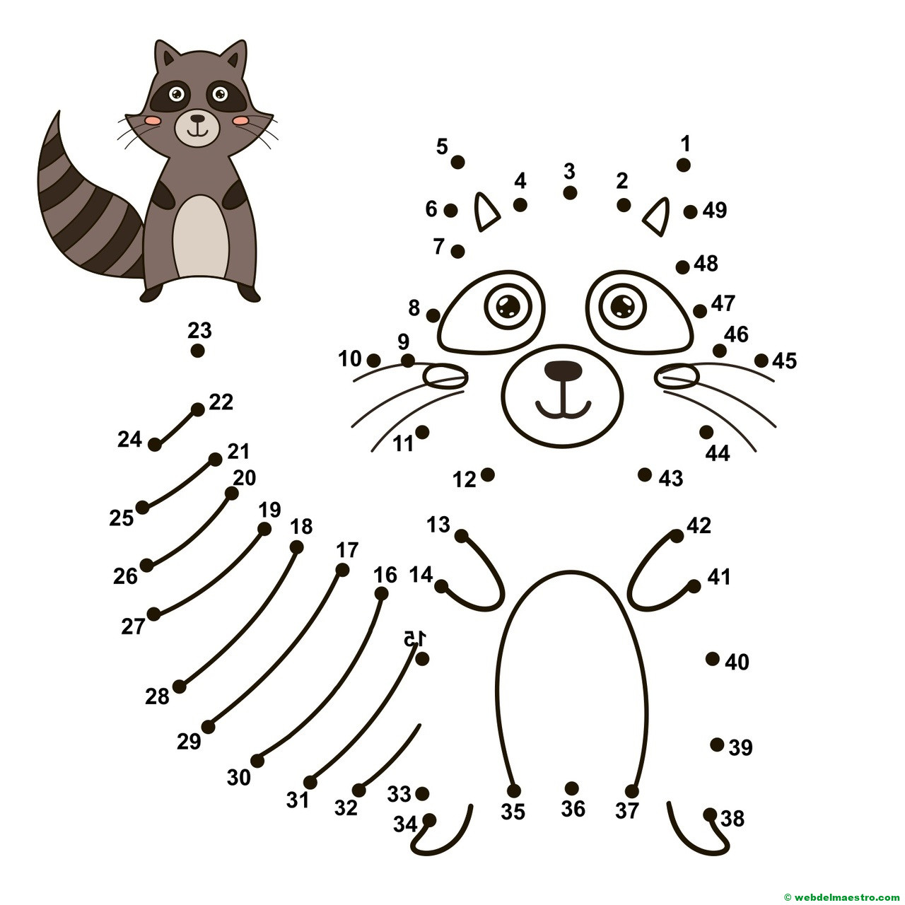 números hasta el 49