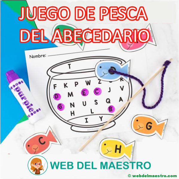 juego de pesca del abecedario