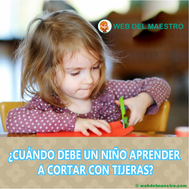 aprender a cortar con tijeras
