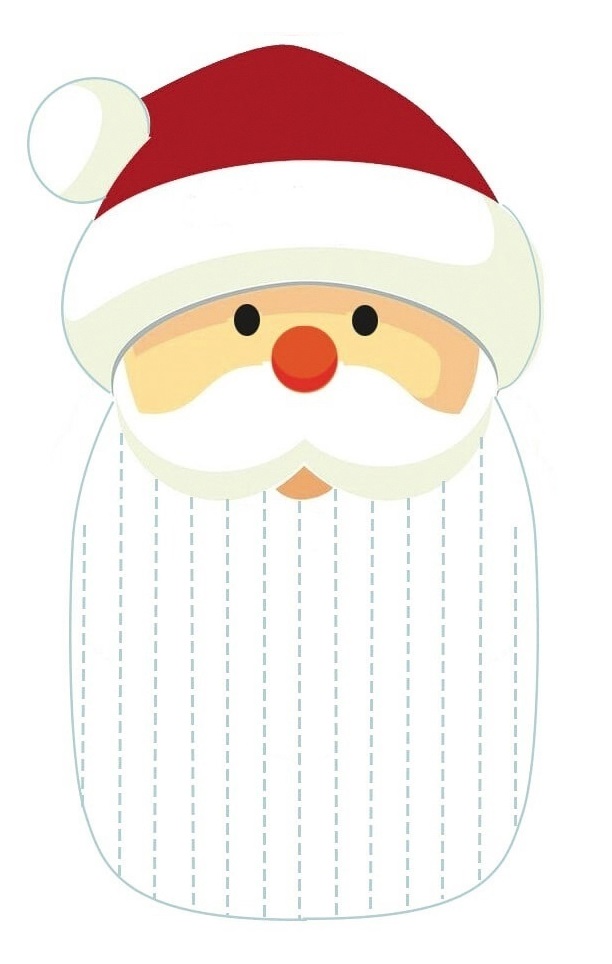 recortable de Papá Noel en color-4