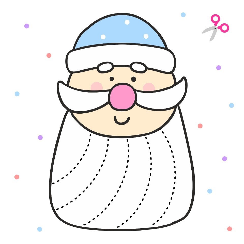 recortables de papá noel-2