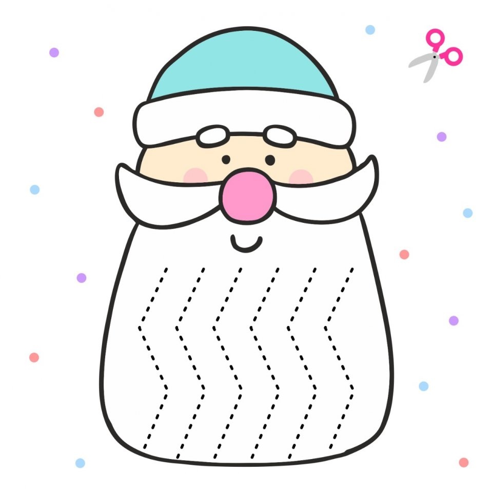 recortables de papá noel-3