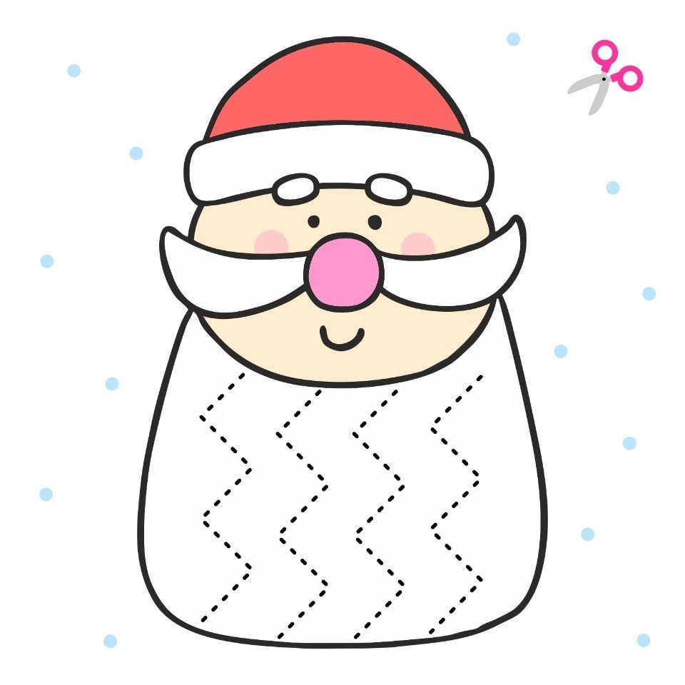 recortables de papá noel-4