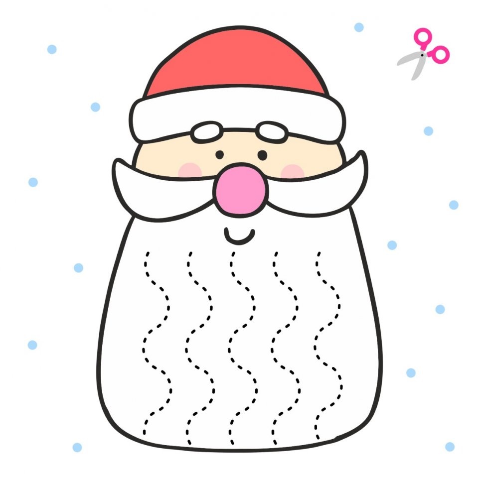 recortables de papá noel-5