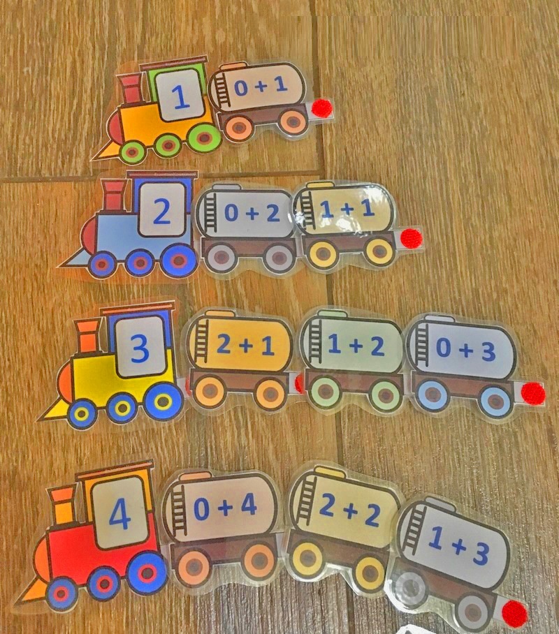 Tren de composición de números