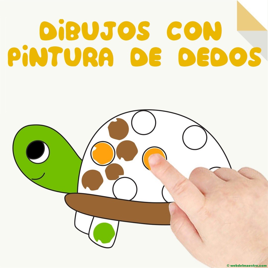 Dibujos con pintura de dedos