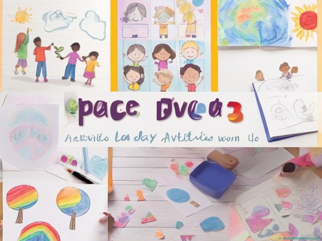 dibujos dia de la paz para niños