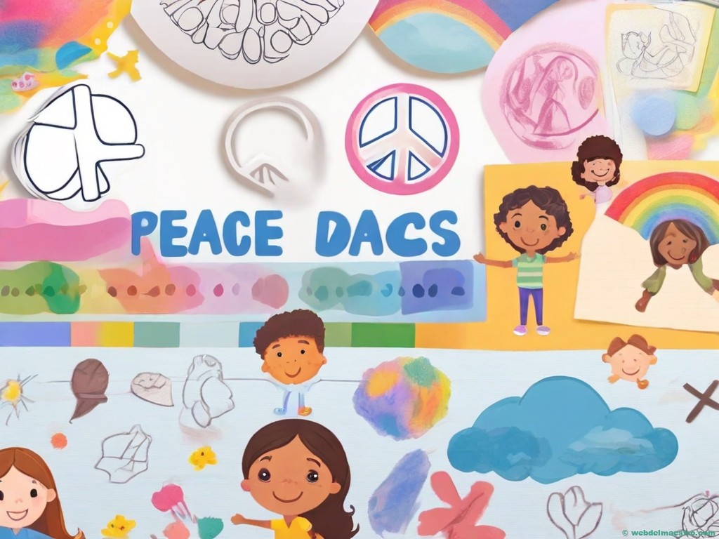 Dibujos para colorear para el día de la paz para niños