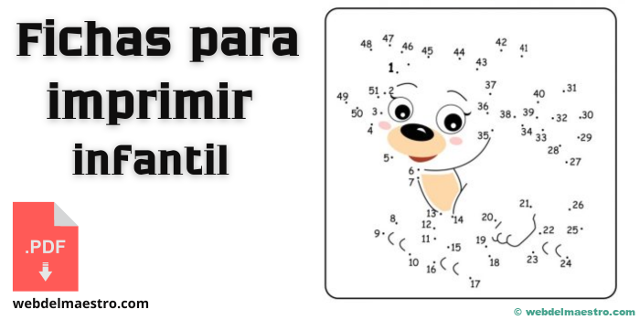 Fichas para imprimir de infantil | Las mejores fichas en PDF