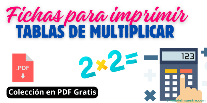 Tablas de multiplicar: Fichas para imprimir | PDF gratis