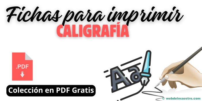 Caligrafía en fichas para imprimir | PDF gratis