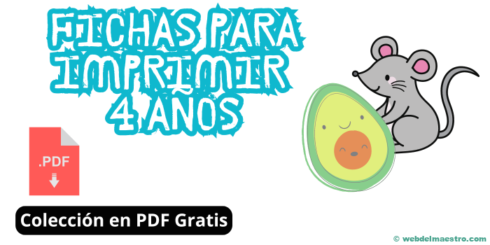 Fichas para imprimir 4 años | Para niños de 4 años | PDFs