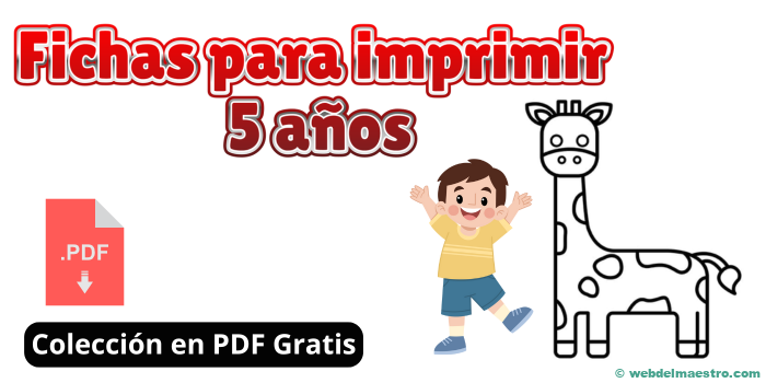 Fichas para imprimir 5 años | Niños de 5 Años | PDFs