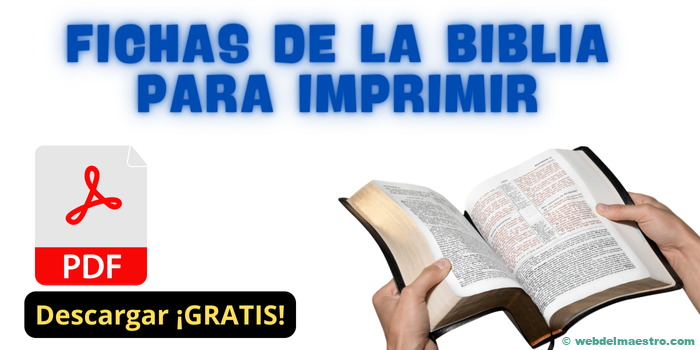 Fichas de la biblia para imprimir | PDFs gratis