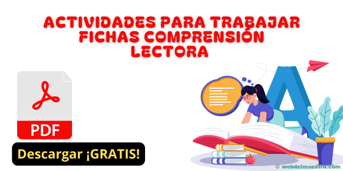 Actividades para fichas de comprensión lectora con fichas | PDF gratis